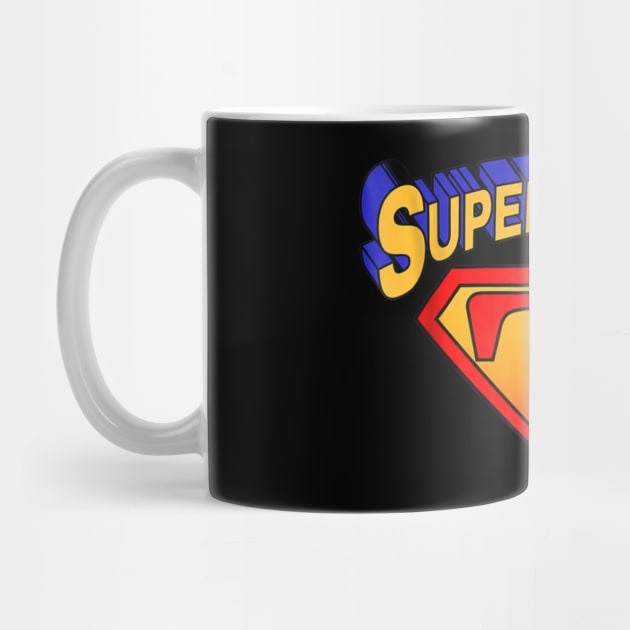 Superteacher Superhero Funny Teacher Gift by Vicenta Aryl